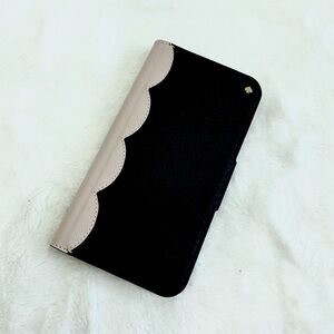 NEW Kate Spade Scallop Colorblock iPhone Xs/iPhone X Saffiano Leather Folio Case